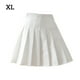 thumbnail image 1 of Falda plisada Mini uniforme de colegiala de tenis de cintura alta con pantalones cortos, blanco, XL Vogacara AP001094-04, 1 of 7
