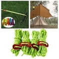 thumbnail image 3 of 4Pc 6.65ft Trip Reflective Nylon Cord Tent Cord Guyline Tent Rope Guy line Rope for Outdoor Green, 3 of 8