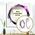 thumbnail image 3 of Designart "Third Eye Indigo Chakra Emblem I" Christianism Square Mirror Wall Decor Traditional - Large Pink Square Bathroom Mirror - Square Printed Wall Mirror Art, 3 of 5