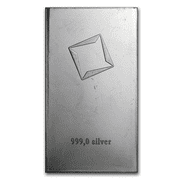 Valcambi Suisse 10 Gram Silver Bar – Single Break-Off Piece from 10x10 CombiBar