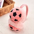 thumbnail image 2 of De Invierno Para Niños, Orejeras Gruesas De Felpa Con Dibujos Animados De Fútbol, ​​Regalos De Navidad Y Halloween Para Niños Y Niñas Inevent HA046550-02, 2 of 6