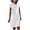 A-White1245, variant on SONXAHE Women's Chic Tie-Neck Knee Length Dress Short Sleeve Formal Daily Sheath Mini Dress