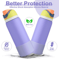 thumbnail image 2 of Funda protectora de silicona para botella de agua, Protector de parachoques inferior antideslizante para FreeSip, para Owala 24oz, 32oz, 40oz, 2 of 5