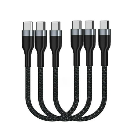 FOR 3pcs/lotUSB C to C male Cable 1FT 3Pack,60W Type C PD Fast Charge Cord Compatible with  S21/S21/S20 Ultra Note 20