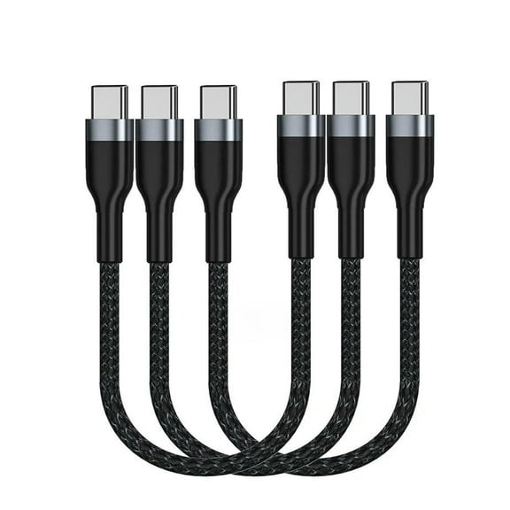 FOR 3pcs/lotUSB C to C male Cable 1FT 3Pack,60W Type C PD Fast Charge Cord Compatible with  S21/S21/S20 Ultra Note 20