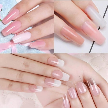 Poly Nail Gel Kit Multifunctional Natural Long-lasting Extension ...