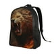thumbnail image 2 of Fotbe Cool Flame Lion A Mochila de Viaje para Laptop, Mochila Ejecutiva Delgada y Resistente 15.6", 2 of 8