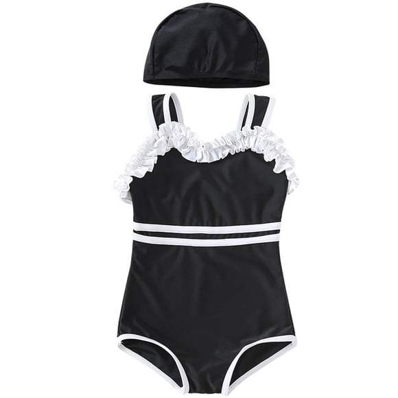 JTieacloth Maillot de Bain Fille Athlétique Dos Nageur Tankini pour Piscine Plage et Chaud, Tailles 2-3 Ans