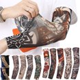 thumbnail image 1 of Running UV Protection Basketball Outdoor Sport Flower Arm Sleeves Tattoo Arm Sleeves Arm Cover Sun Protection 8, 1 of 5
