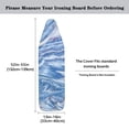 thumbnail image 5 of HELLHERO Blue Marble Pattern Ironing Board Covers Washable Soft Fabric for Home Laundry Room Use, 5 of 5