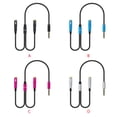 thumbnail image 2 of crativent 3.5mm Earphone Adapter Converter Cable Headphone+Mic Audio Splitter Extension Cable Cord for Computer PC Microphone blue 1Set, 2 of 6