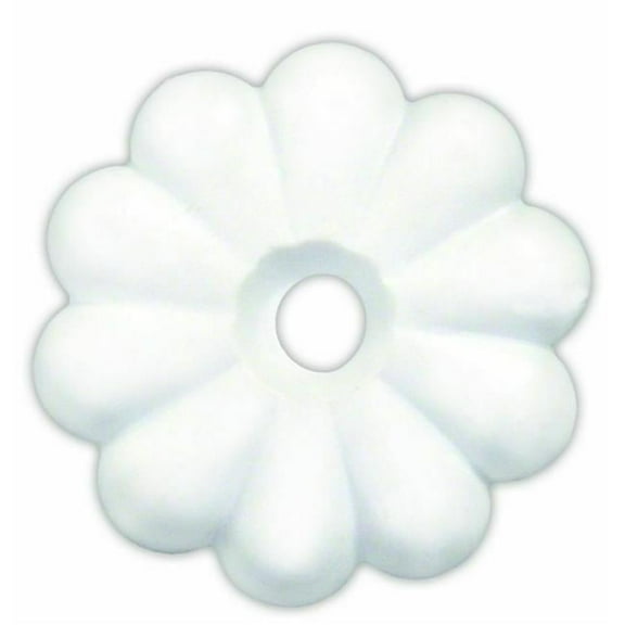 JR Products  White Plastic Rosettes, 14 per Pack