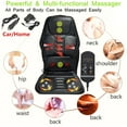 thumbnail image 5 of Car Back Massager Chair, 12V Chair Massager Heated Cushion Mat, Back Massager for Car Seat Massager,Chair Massager for Relieve Stress, Lumbar,Shoulder, Heated Massager Cushion, 5 of 8