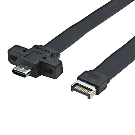 Connectors USB 3.2 Front Panel Extension Cable,GEN2x2 Baffle Cable TYPE-E to Chassis Type-C C Female 10G/20Gbps B
