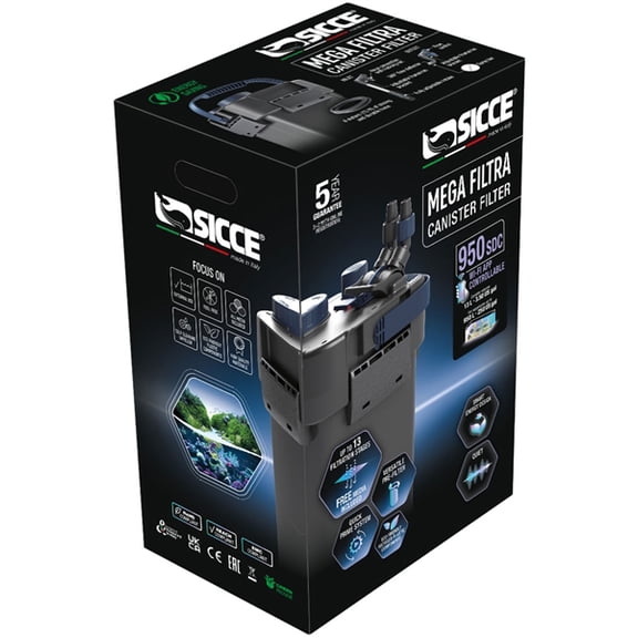 Sicce MEGA Filtra 950 SDC Canister Filter