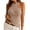 Khaki, variant on Womens Criss Cross Halter Sweater Vest Tops 2026 Summer Spring Sleeveless Pullover Casual Lightweight V Neck Knit Tank Top Black M