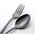 thumbnail image 6 of Black Salad Forks Set for 8, Stainless Steel 6.8-Inch Dessert Fork 8-Piece, Mirror Polished, Dishwasher Safe Black, 6 of 7