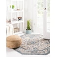 thumbnail image 3 of Rugs.com Lola Collection Rug – 4 Ft Octagon Light Gray Medium Rug Perfect For Living Rooms, Kitchens, Entryways, 3 of 6
