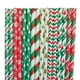 thumbnail image 2 of 25x Christmas Paper Straws Disposable Tableware Biodegradable christmasative Multicolor for New Year Party Celebration G perfecl Paja de papel, 2 of 8
