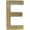 Antique Brass, variant on Architectural Mailboxes 3582B-E 4 in. Brass Floating House Letter E, Black
