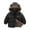 Black, variant on Little Boys Girls Winter Fleece Hooded Jackets Coats Toddler Zipper Tops Snow Clothes 1-6Y