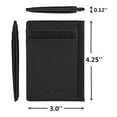 thumbnail image 3 of Credit Card Holder Genuine Leather Slim & Thin Pocket Wallet Minimalist Wallet Money Clip RFID Blocking, 3 of 7
