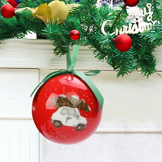 Vaidha Boule de Fête Ornement d'Arbre, 2.8 Pouces Multi-Styles Ampoule de Fête Ornement d'Arbre Robe de Fête Familiale