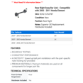 thumbnail image 2 of Rear Right Sway Bar Link - Compatible with 2003 - 2011 Honda Element 2004 2005 2006 2007 2008 2009 2010, 2 of 2