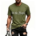 thumbnail image 2 of We The People T Shirt for Men Summer Short Sleeve Crewneck Loose 4th of July Shirts Patriotic T-Shirts, 2 of 5