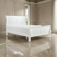 thumbnail image 6 of Vele Full Size Bed with Panel Headboard- Classic White Solid Wood Finish, 6 of 6
