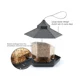 thumbnail image 3 of Comedero para pájaros, contenedor de comida para pájaros colgante impermeable con techo y bandeja para jardín al aire libre, patio trasero, comedero para semillas de pájaros silvestres a, 3 of 4