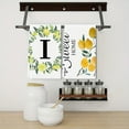 thumbnail image 3 of Yjiankangz Monogram Letter I Kitchen Towels Watercolor Lemon Farmhouse Dish Towels 16x24 Inch Dishcloth Fingertip Hand Towel Last Name Initial Soft Tea Towel Set of 2, 3 of 7