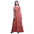 thumbnail image 1 of Bimba Robe Longue Débardeur Maxi pour Femmes à Col Rond Imprimée, Robe de Soirée - Moyen, 1 of 5