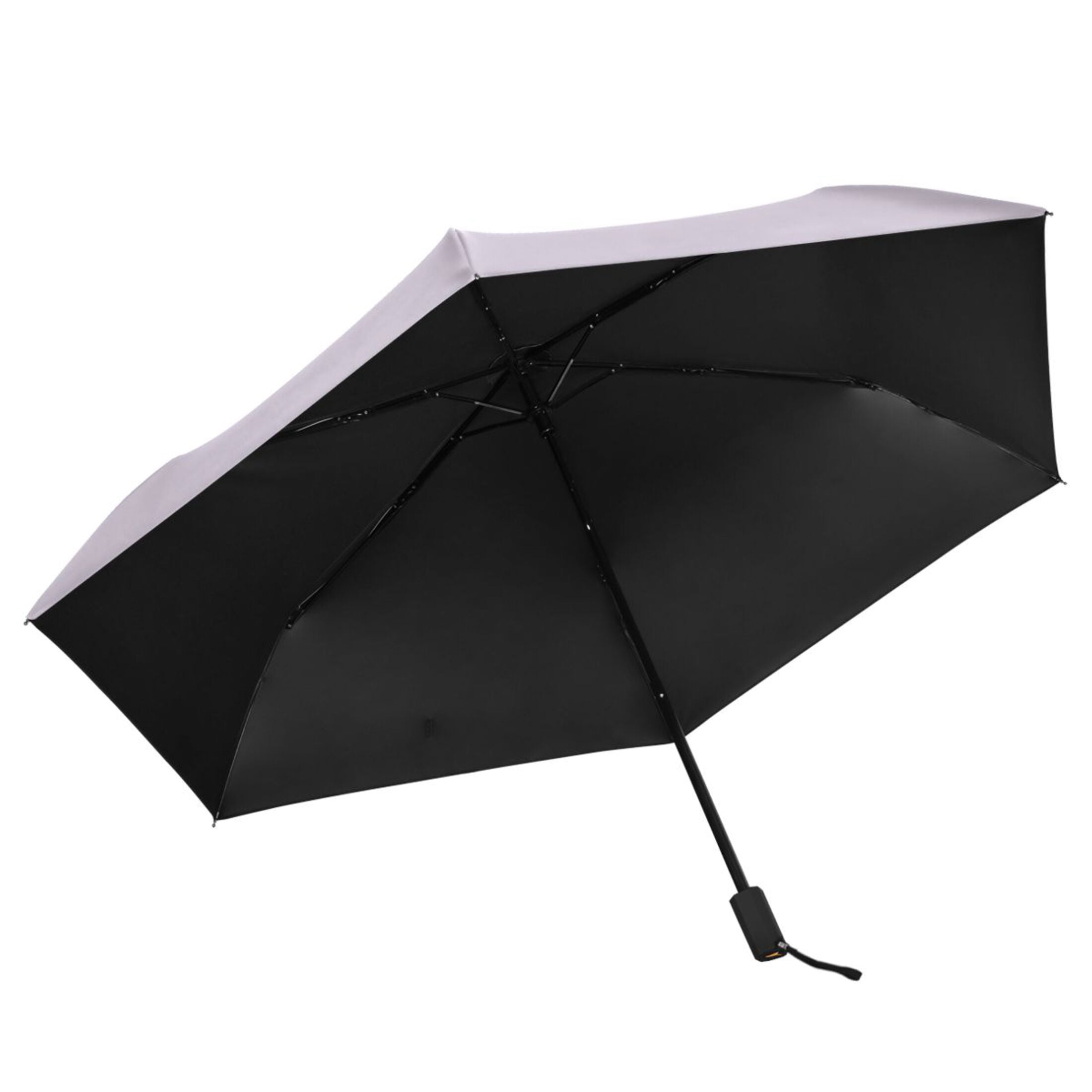 ALAZA Light Purple Background UPF 50+ Compact Folding Umbrella for Rain Travel Umbrella Packable