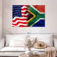 thumbnail image 2 of Elephant Stock Usa And South Africa Flag Wall Art - Horizontal Canvas Wall Art - Living Room Wall Decor - Flags Canvas - Blue And White Decor - 45" x 30", 2 of 4