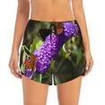 thumbnail image 2 of Salouo butterfly bush flower Print Women's 2 in 1 Running Shorts Double-Layer Shorts Athletic Workout Gym Yoga Shorts Running Shorts for Women-XX-Large, 2 of 7