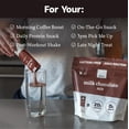 thumbnail image 4 of Slate Milk - High Protein Drink Mix Powder - Milk Chocolate, 12 Packets - Lactose Free, 20g Protein, 0g Sugar, 100 Calories, 2g Carbs, No Added Sugar - Breakfast Boost - Post Workout - 27g per Stick, 4 of 5