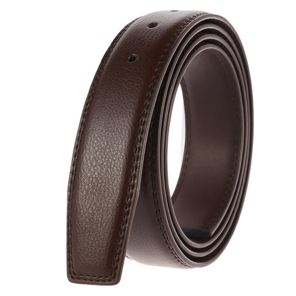 Qarigey Cinturón Sin Hebilla Para Hombre Hecho Con Piel De Vaca Cinturón Para Hombre Sin Hebilla Cinturones Sin Hebilla Cinturones Café