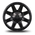 thumbnail image 2 of 18x9 Mudder Trucker MT404 Deviant Black 6x135 6x139.7 6x5.5 ET12 Wheel Rim, 2 of 7