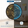 thumbnail image 5 of Indoor 12' Voice-Activated Luminous Decoration Wall Clock With LED Night Light Black&gold Baroque, 5 of 8