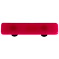 thumbnail image 1 of Light Pink Rectangle Glass Cabinet Pull - Black Post, 1 of 1