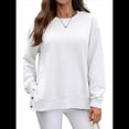 thumbnail image 3 of Sudaderas de Gran Tamaño para Mujer, Sudaderas de Larga, Camisetas con Abertura Lateral, Tops, Conjuntos para Adolescentes. M, 3 of 10