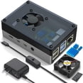 thumbnail image 1 of Miuzei Case for Raspberry Pi 4, Raspberry Pi 4b Case with Fan 35mm, with 5V 3A Power Supply, 4 pcs Heatsinks for Raspberry Pi 4 Model B 8gb / 4gb / 2gb, 1 of 4