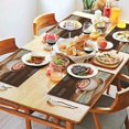 thumbnail image 3 of Placemats Set Of 4 Linen Non Slip Table Place Mats Coffee Theme Classic House Placemats for Outdoor Tables Desk Kitchen, 3 of 7