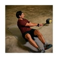 thumbnail image 4 of AEROMATS Elite Power Rope Medicine Ball for Core Strength/Rotational Movements Training - 6 lbs - Black/Yellow - 9" Diameter - 39" Rope, 4 of 5