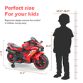 thumbnail image 5 of Werseon 12V Motorcycle for Kids, Electric Motorcycle with LED Lights Ride on Motorcycle, Red, 5 of 14