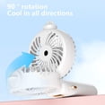 thumbnail image 4 of Ounissouiy Ventilador portátil ABS, reemplazo de pantalla de alimentación Digital, pantalla LED colgante plegable, ventiladores de Type3 NO3, 4 of 6