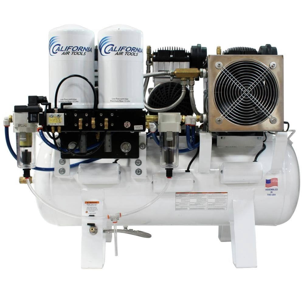 6 HP 20 Gallon Ultra Quiet Ultra Dry and Oil-Free Powerful Air Compressor with 98% Air Drying System