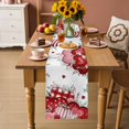 thumbnail image 2 of Red Pink Valentine's Day Table Runner 72 Inches, Love Heart Eucalyptus Leaves Bed Runner Dresser Scarves Tabletop for Indoor Outdoor Parties/Ceremony/Banquet, 14" x 72", 2 of 8