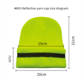 thumbnail image 2 of Gorro de punto reflectante cálido, resistente al viento y al frío, para trabajo al aire libre, con luz para nieve, para otoño e invierno, 2 of 5